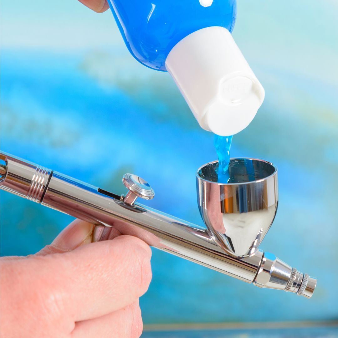 COLORANT ALIMENTAIRE VERSER DANS RESERVOIR AEROGRAPHE PATISSERIE