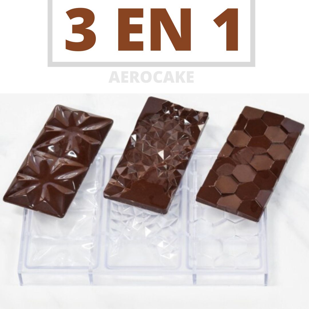 Moule à chocolat 3 tablettes